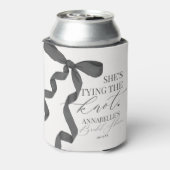 ブラックボウ結び結びブライダルシャワーの好意 缶クーラー (缶裏面)