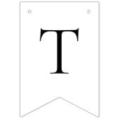 ブラックボウ結び結びブライダルシャワーバナー バンティングフラッグ (第2の旗)