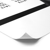 ブラックボウ結婚ズ座席表ポスター16x20 ポスター (角)