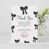 ブラックボウ誕生日サンキューカード サンキューカード (スタンド正面)