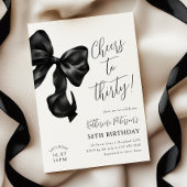 ブラックボウ30歳の誕生日 招待状