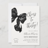 ブラックボウ30歳の誕生日 招待状 (正面)