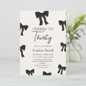 ブラックボウ30th誕生日パーティの招待状 招待状 (スタンド正面)