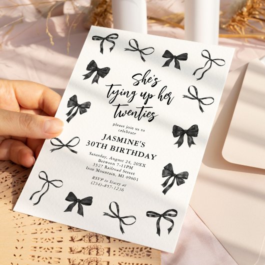 ブラックボウ30th誕生日パーティー 招待状