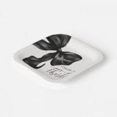 ブラックボウ30th 40th 50誕生日 ペーパープレート (傾斜あり)