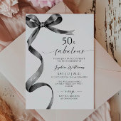ブラックボウ50と素晴らしい誕生日招待状 招待状