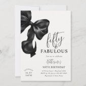 ブラックボウ50誕生日 招待状 (正面)