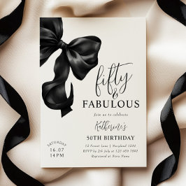 ブラックボウ50誕生日 招待状