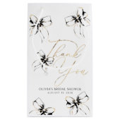 ブラックボウ エレガント ファンシー サンクス スモールペーパーバッグ (裏面)