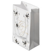 ブラックボウ エレガント ファンシー サンクス スモールペーパーバッグ (正面アングル)