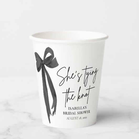 ブラックボウ シーズ タイング ザ ノット ブライズシャワー 紙コップ (正面)
