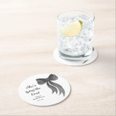 ブラックボウ シーズ タイング ザ ノット ブライズ シャワー ラウンドペーパーコースター (インサイチュ)
