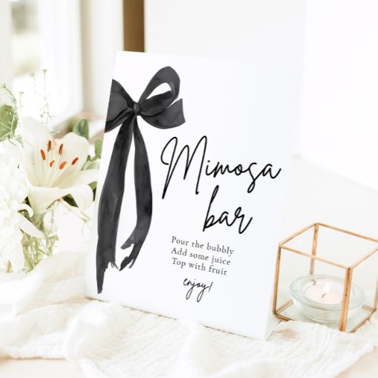 ブラックボウ シーズ タイング ザ ノット ミモザ バー サイン