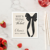 ブラックボウ 彼女が結婚する パーティー スタンダードカクテルナプキン (インサイチュ)