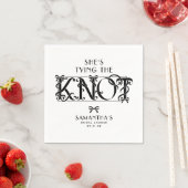 ブラックボウ 彼女は結婚する おしゃれなブライズシャワー スタンダードカクテルナプキン (インサイチュ)