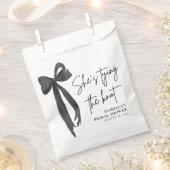 ブラックボウ 彼女は結婚する ブライダルシャワーパーティー フェイバーバッグ (クリップ留めされた状態)