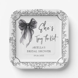 ブラックボウ 彼女は結婚する ブライダルシャワー ペーパープレート