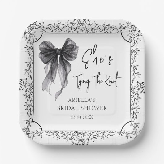 ブラックボウ 彼女は結婚する ブライダルシャワー ペーパープレート (正面)