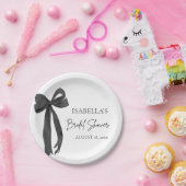 ブラックボウ 彼女は結婚する ブライダルシャワー ペーパープレート (パーティー)