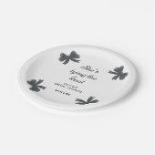 ブラックボウ 彼女は結婚する ブライダルシャワー ペーパープレート (アングル)