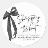 ブラックボウ 彼女は結婚する ブライダルシャワー ラウンドシール (正面)