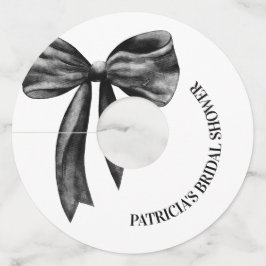 ブラックボウ 彼女は結婚する ブライダルシャワー ワイングラスタグ