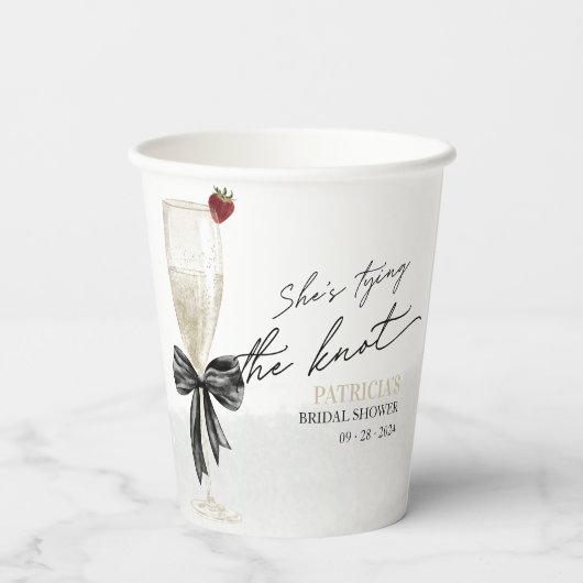 ブラックボウ 彼女は結婚する ブライダルシャワー 紙コップ (裏面)