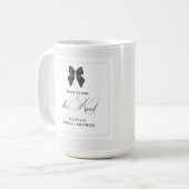 ブラックボウ 結婚する ブライダルシャワー コーヒーマグカップ (正面左)