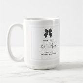 ブラックボウ 結婚する ブライダルシャワー コーヒーマグカップ (左)