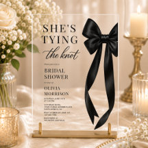 ブラックボウ She's Tying The Knot ブライダルシャワー 