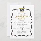 ブラックボウRX卒業式招待状 招待状 (正面)