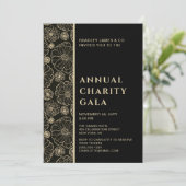 ブラックボエレガントタニカルチャリティーイベントガラパーティー 招待状 (スタンド正面)