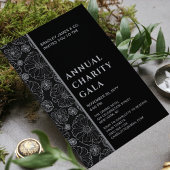 ブラックボエレガントタニカルチャリティーイベントガラパーティー 招待状