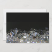 ブラックボエレガントホフローラガウンブライダルシャワー 招待状 (裏面)