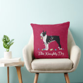 ブラックボストンテリアフェリズドッグいけなデザイン クッション (椅子)