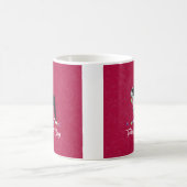 ブラックボストンテリアフェリズドッグいけなデザイン コーヒーマグカップ (中央)