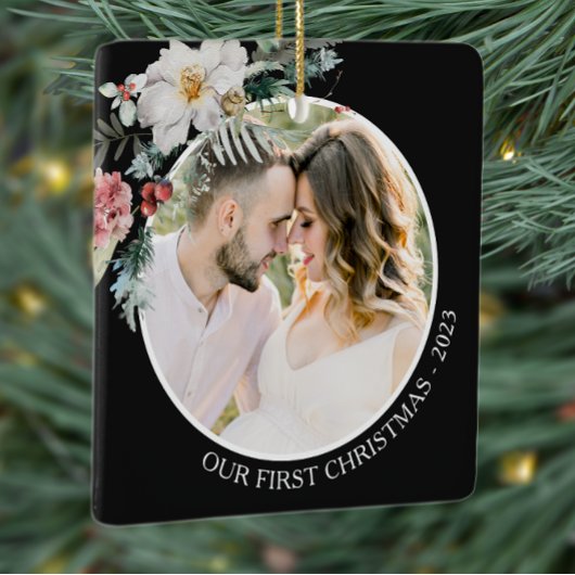 ブラックボタニカル初めてのクリスマス セラミックオーナメント