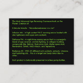 ブラックボックスの化粧品、独立した販売Associ… 名刺 (裏面)