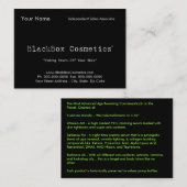 ブラックボックスの化粧品、独立した販売Associ… 名刺 (正面/裏面)