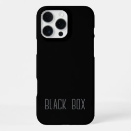 ブラックボックス - タイポグラフィケース iPhone 16 PRO MAXケース