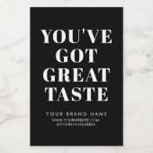 ブラックボックモダンス用シール包装ラベル フードラベル (シングルラベル)