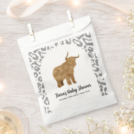 ブラックボホアーチホーリーカウウェスタンベビーシャワー フェイバーバッグ