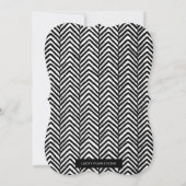 ブラックボホフェザーベビーシャワー招待状 招待状 (裏面)