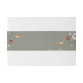 ブラックボホワイルドフラワー招待状用帯 招待状ベリーバンド (裏面例)