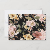 ブラックボホ開花&バードウェディングRSVP 出欠カード (裏面)