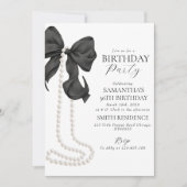 ブラックボーアンドパール30th誕生日パーティの招待状 シーズンカード (正面)