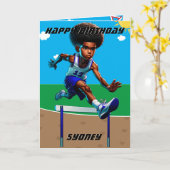 ブラックボーイズトラックスターワードサーチハッピーバースデー カード (黄色い花)