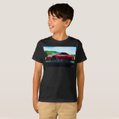 ブラックボーイズTシャツに2000のスポーツカー Tシャツ (正面フル)