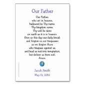 ブラックボーイ第1交信祈りの言葉カード テーブルナンバー (裏面)