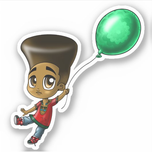 ブラックボーイ シール (正面)